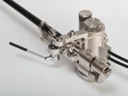 Reed 3Q Rhodium Satin laser equipped tonearm side view