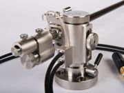 Reed 2P series tonearm, Rhodium Satin edition, new VTA adjustment closeup