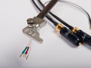 Reed 2P Rhodium tonearm, new azimuth adjustment closeup